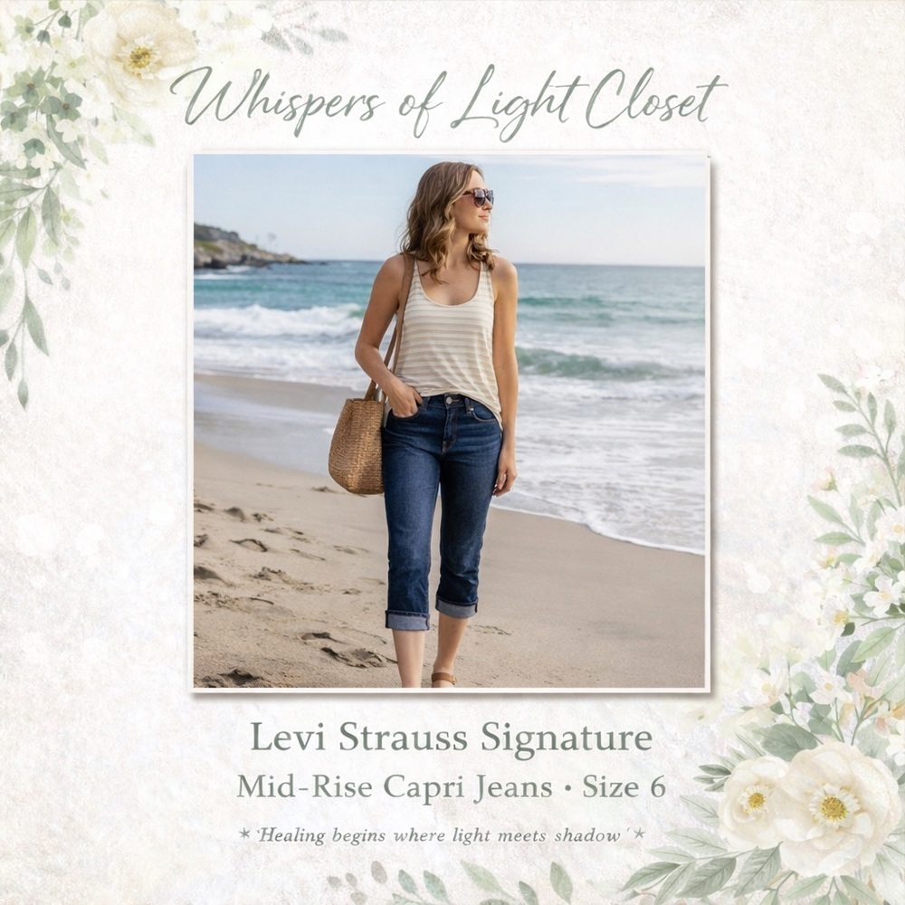 Levi Strauss Signature Mid-Rise Capri Jeans | Size 6